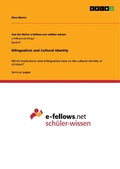 Cover: Bilingualism and Cultural Identity - GRIN Verlag