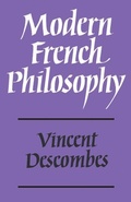 Cover: Modern French Philosophy - Cambridge University Press