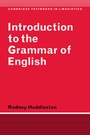 Cover: Introduction to the Grammar of English - Cambridge University Press