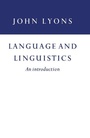 Cover: Language and Linguistics - Cambridge University Press