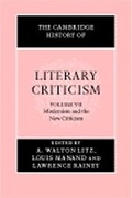 Cover: The Cambridge History of Literary Criticism: Volume 7, Modernism and the New Criticism - Cambridge University Press