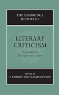 Cover: The Cambridge History of Literary Criticism: Volume 4, The Eighteenth Century - Cambridge University Press