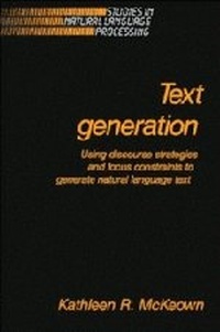 Abbildung von: Text Generation - Cambridge University Press