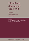 Cover: Phosphate Deposits of the World: Volume 2, Phosphate Rock Resources - Cambridge University Press