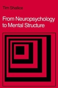 Cover: From Neuropsychology to Mental Structure - Cambridge University Press