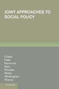 Cover: Joint Approaches to Social Policy - Cambridge University Press