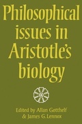 Cover: Philosophical Issues in Aristotle's Biology - Cambridge University Press