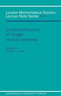 Cover: Compactification of Siegel Moduli Schemes - Cambridge University Press