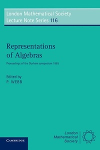 Abbildung von: Representations of Algebras - Cambridge University Press