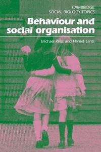 Enlarge image Cover: Behaviour and Social Organisation - Cambridge University Press