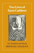 Cover: Two Lives of St. Cuthbert - Cambridge University Press