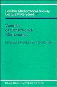 Enlarge image Cover: Varieties of Constructive Mathematics - Cambridge University Press