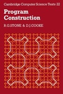 Cover: Program Construction - Cambridge University Press