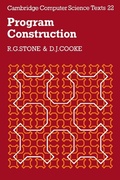 Cover: Program Construction - Cambridge University Press