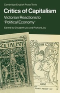 Cover: Critics of Capitalism - Cambridge University Press