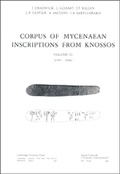 Cover: Corpus of Mycenaean Inscriptions from Knossos: Volume 3, 5000-7999 - Cambridge University Press