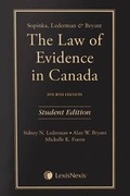 Cover: Law of Evidence in Canada - Butterworths Law