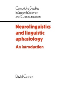 Abbildung von: Neurolinguistics and Linguistic Aphasiology - Cambridge University Press