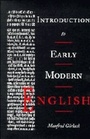 Cover: Introduction to Early Modern English - Cambridge University Press