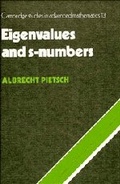 Cover: Eigenvalues and S-Numbers - Cambridge University Press