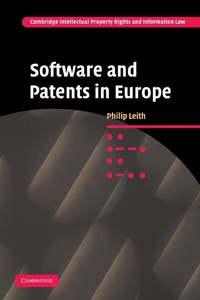 Enlarge image Cover: Software and Patents in Europe - Cambridge University Press