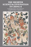 Cover: The Shorter Science and Civilisation in China: Volume 4 - Cambridge University Press