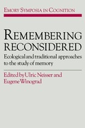 Cover: Remembering Reconsidered - Cambridge University Press