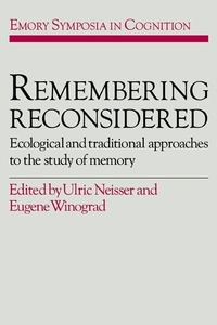 Enlarge image Cover: Remembering Reconsidered - Cambridge University Press
