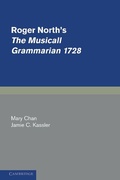 Cover: Roger North's The Musicall Grammarian 1728 - Cambridge University Press