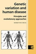 Cover: Genetic Variation and Human Disease - Cambridge University Press