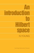 Cover: An Introduction to Hilbert Space - Cambridge University Press