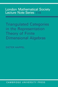 Abbildung von: Triangulated Categories in the Representation of Finite Dimensional Algebras - Cambridge University Press