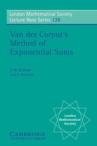 Abbildung von: Van der Corput's Method of Exponential Sums - Cambridge University Press