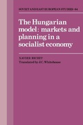 Cover: The Hungarian Model - Cambridge University Press