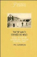 Cover: Those who Stayed Behind - Cambridge University Press