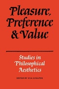 Cover: Pleasure, Preference and Value - Cambridge University Press