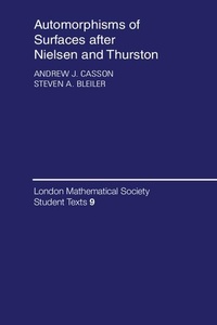 Abbildung von: Automorphisms of Surfaces after Nielsen and Thurston - Cambridge University Press