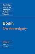 Cover: Bodin: On Sovereignty - Cambridge University Press