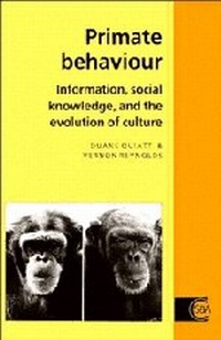 Enlarge image Cover: Primate Behaviour - Cambridge University Press