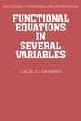Cover: Functional Equations in Several Variables - Cambridge University Press
