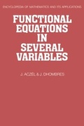 Cover: Functional Equations in Several Variables - Cambridge University Press