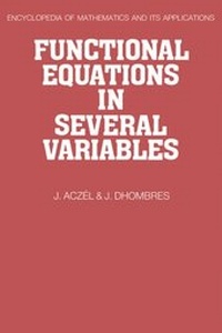 Enlarge image Cover: Functional Equations in Several Variables - Cambridge University Press