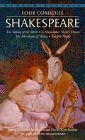 Cover: Four Comedies/The Taming of the Shrew/A Midsummer Night's Dream/The Merchant of Venice/Twelfth Night - Turtleback Books