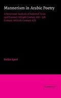 Cover: Mannerism in Arabic Poetry - Cambridge University Press