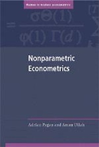 Enlarge image Cover: Nonparametric Econometrics - Cambridge University Press