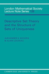 Abbildung von: Descriptive Set Theory and the Structure of Sets of Uniqueness - Cambridge University Press