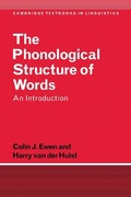Cover: The Phonological Structure of Words - Cambridge University Press