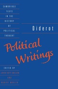 Cover: Diderot: Political Writings - Cambridge University Press