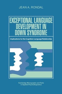 Abbildung von: Exceptional Language Development in Down Syndrome - Cambridge University Press