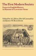 Cover: The First Modern Society - Cambridge University Press